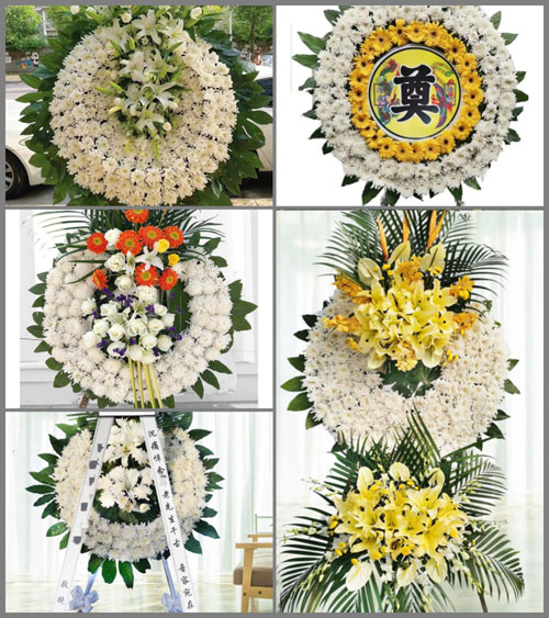 浙江省嘉兴桐乡市洲泉镇夜明村花圈速递